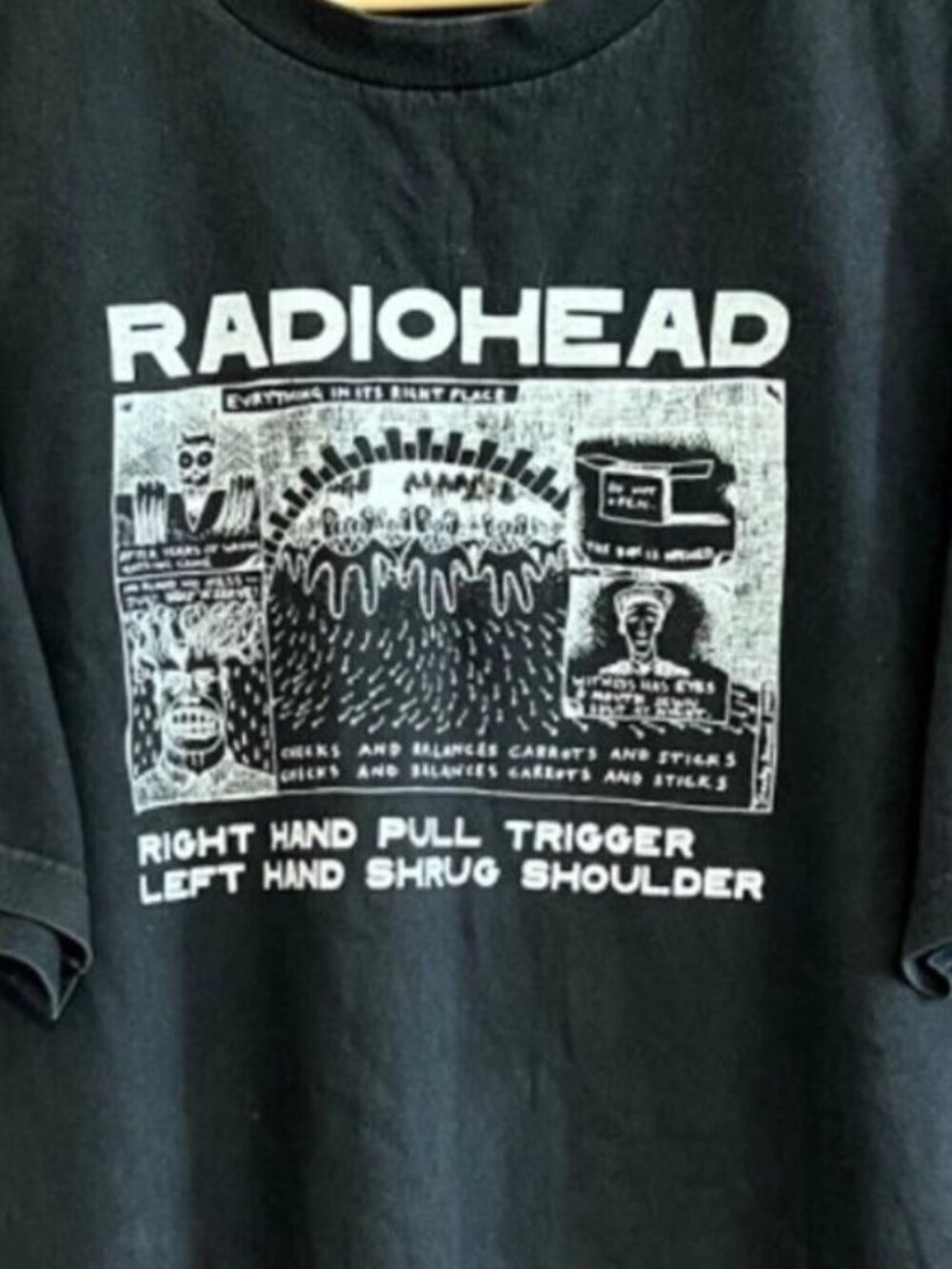 Radiohead Kid A Tour Graphic T Shirt  252 - Picture 2 of 5